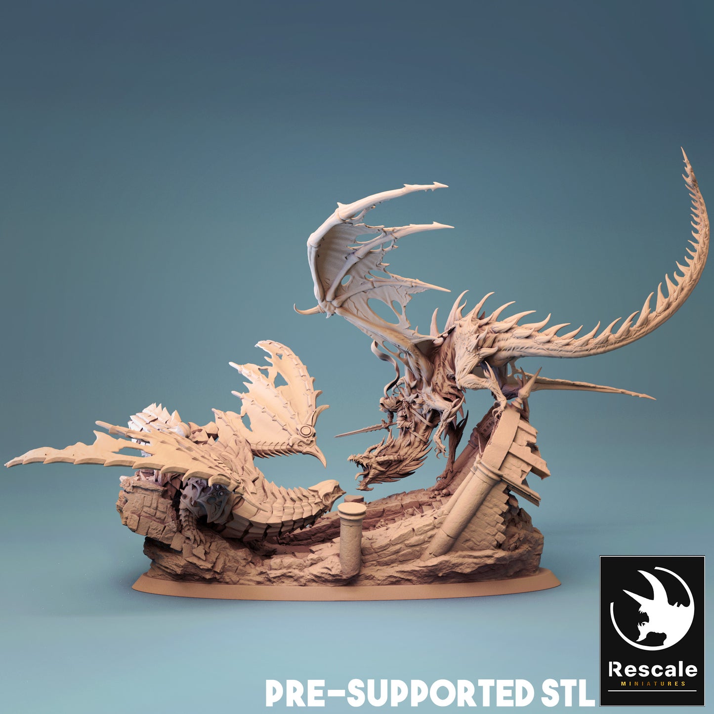 Armored Dragon Vs. Cursed Dragon