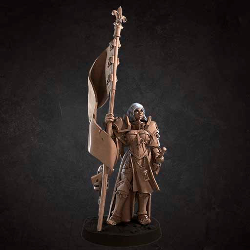 Battle Sister Banner Holder