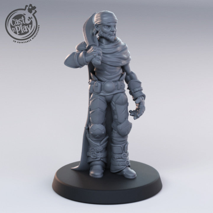 Bandit Scimitar On Shoulder