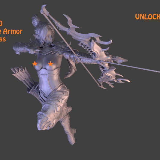 Dark Elf, Battle Armor Topless