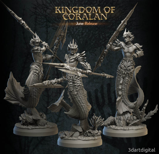 Merfolk Warriors Male Bundle