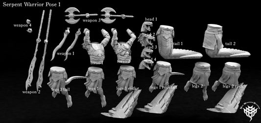 Serpent Male Kitbash Set 1