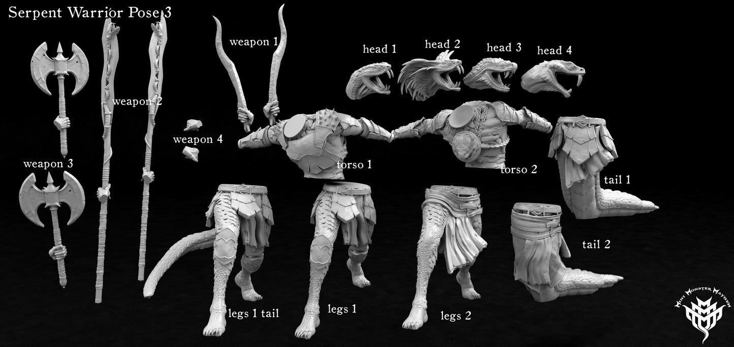 Serpent Male Kitbash Set 3