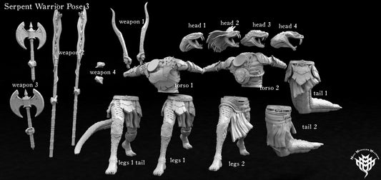 Serpent Male Kitbash Set 3
