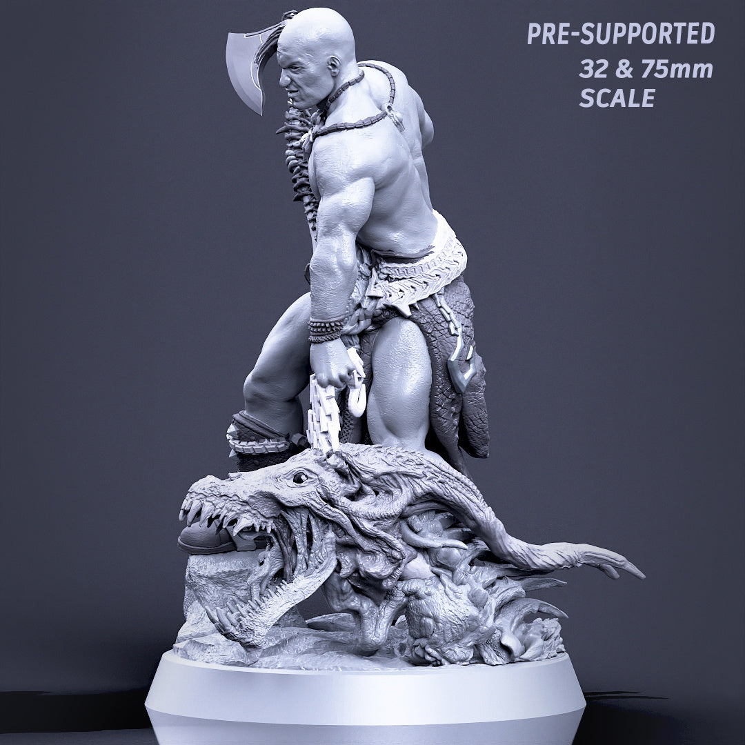 Boneflesh Warrior with Head, 75mm