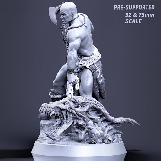 Boneflesh Warrior with Head, 75mm