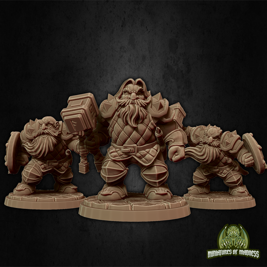 Dwarf Soldier Set 1 Without Helmets