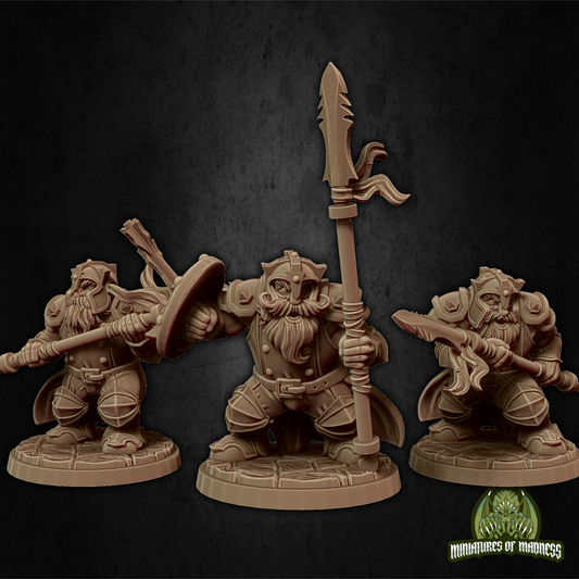 Dwarf Soldier Set 2 With Helmets