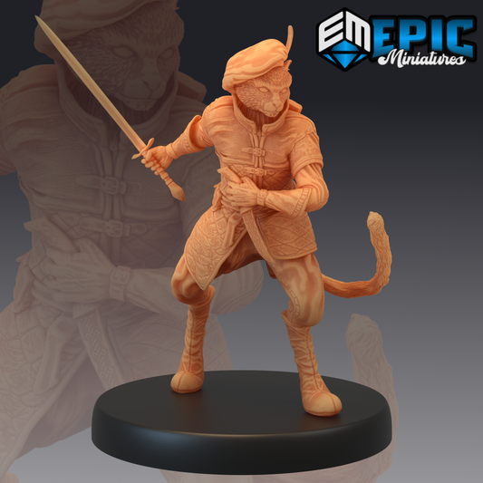 Tabaxi Black Cat Rogue Sword