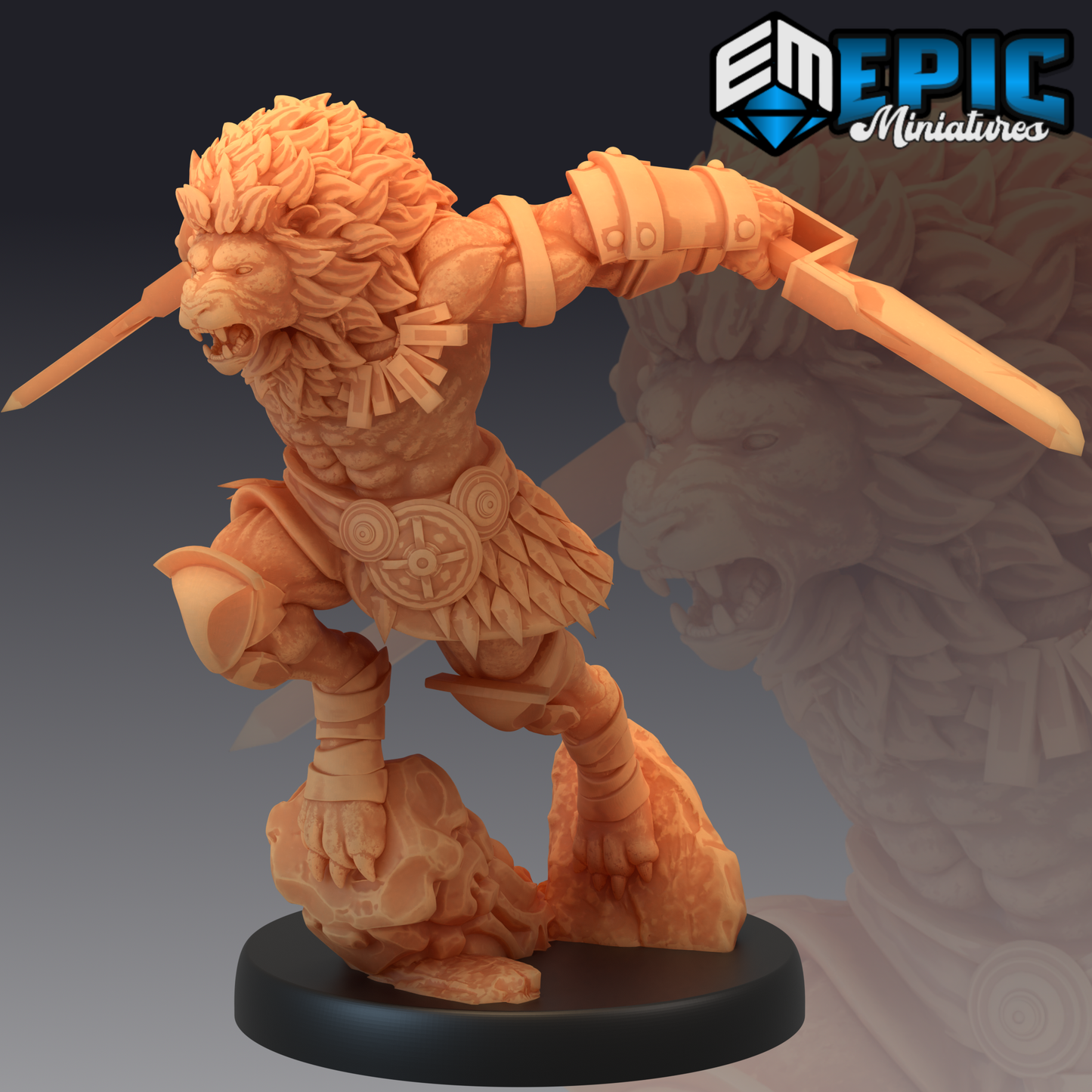Tabaxi Lion Warrior Jump Attack