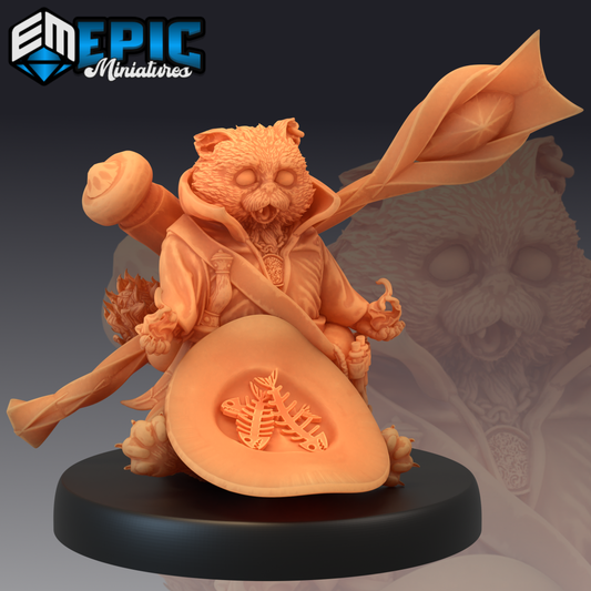 Tabaxi White Cat Sorcerer Medatating