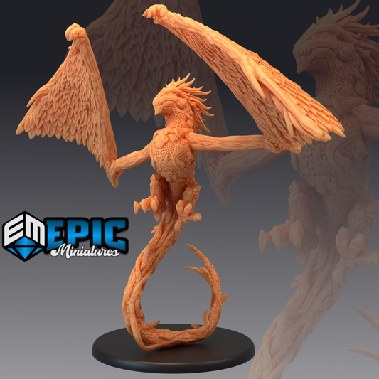 Wood Wyvern Flying