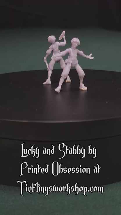 Lucky and Stabby the Puppets