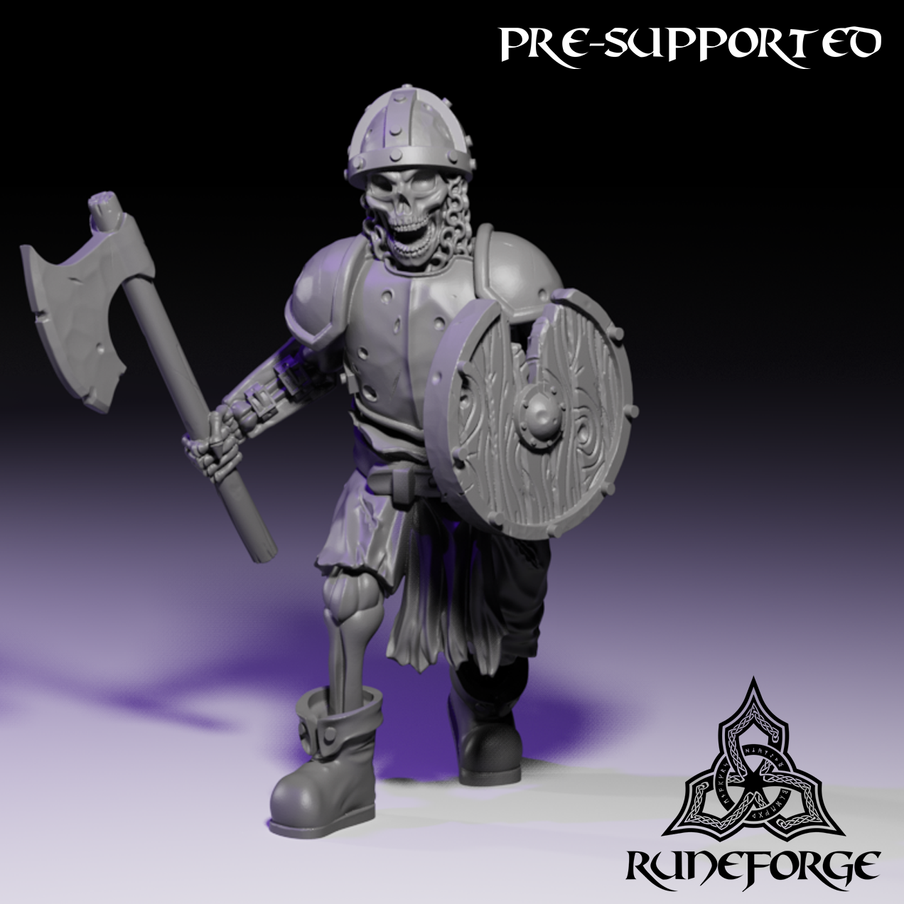 Skeleton Axe And Shield