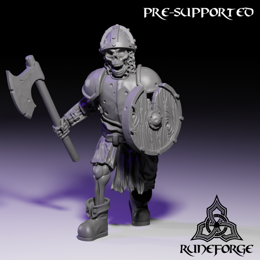 Skeleton Axe And Shield