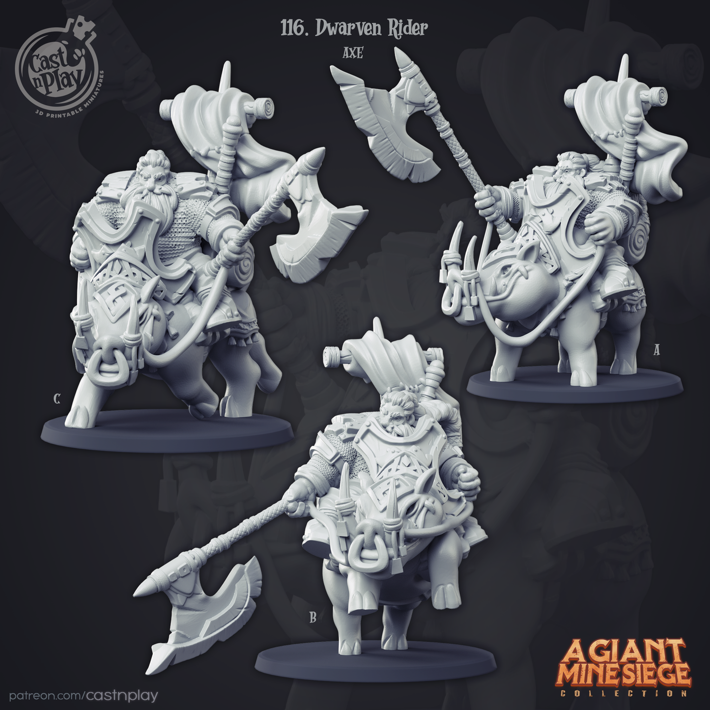 Dwarven Rider Axe