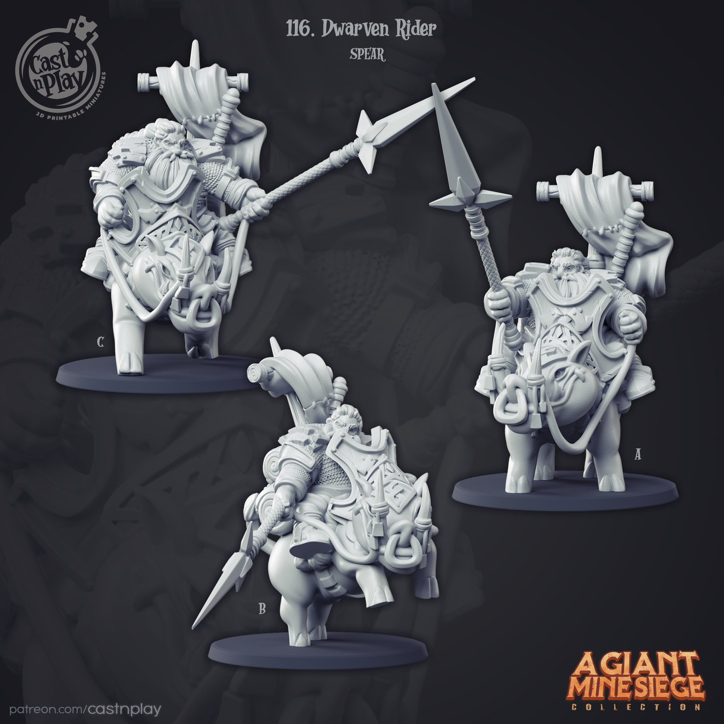 Dwarven Rider Spear