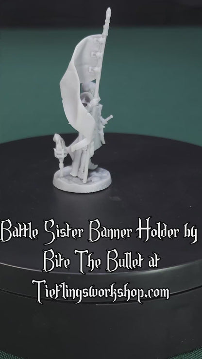 Battle Sister Banner Holder
