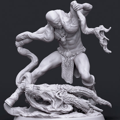 Boneflesh Warrior Vs Spirit, 32mm