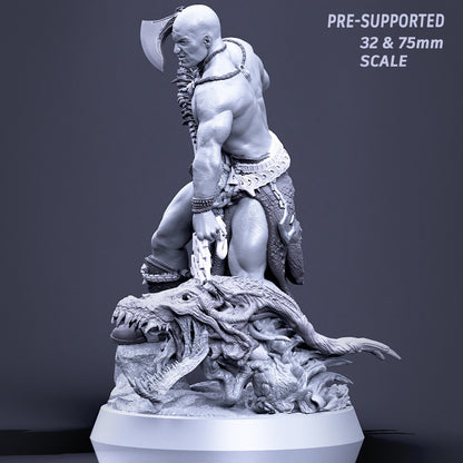 Boneflesh Warrior with Head, 75mm