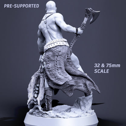 Boneflesh Warrior with Head, 75mm