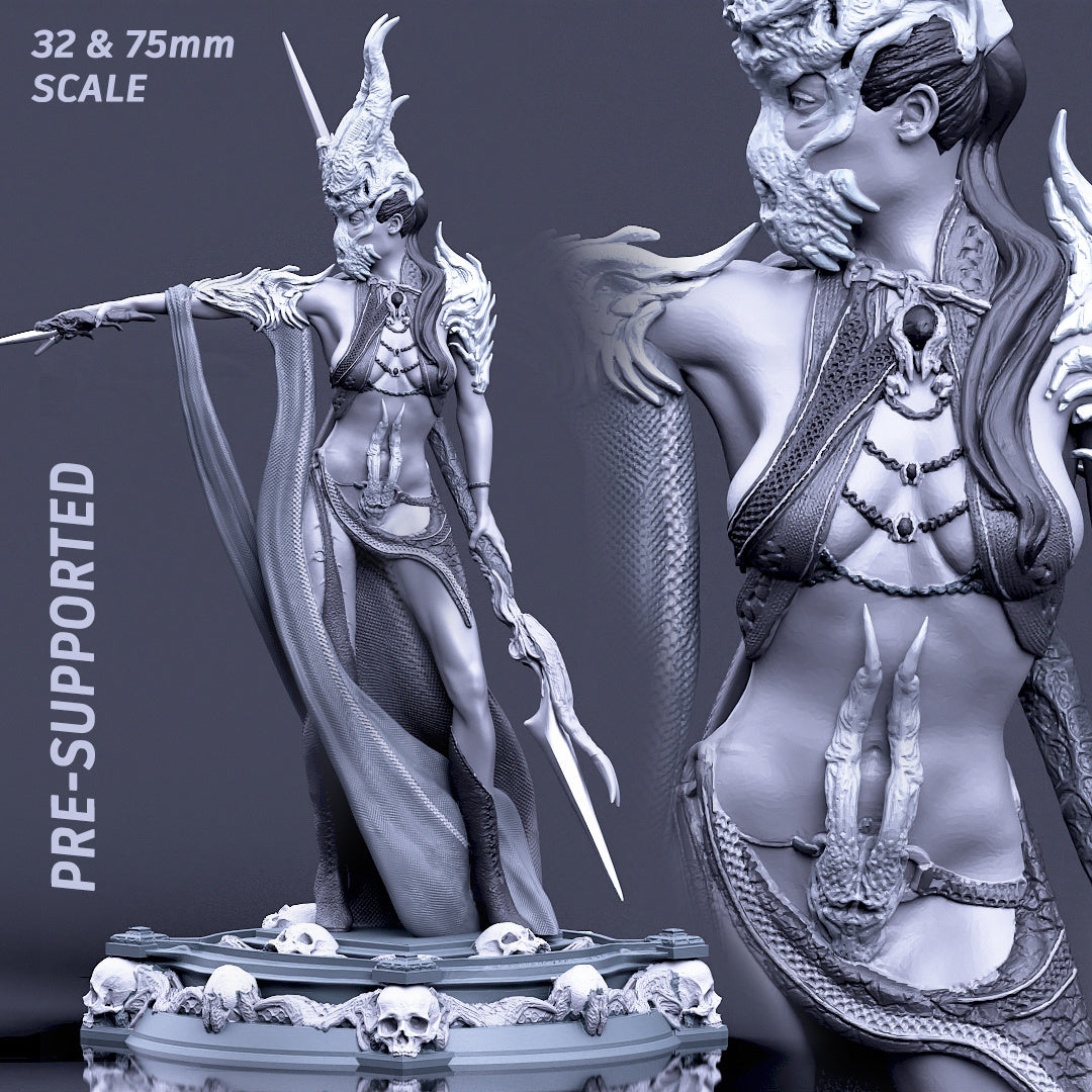 Boneflesh Necropriestess, 32mm