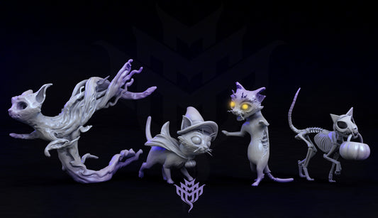 Cat Trick Or Treaters