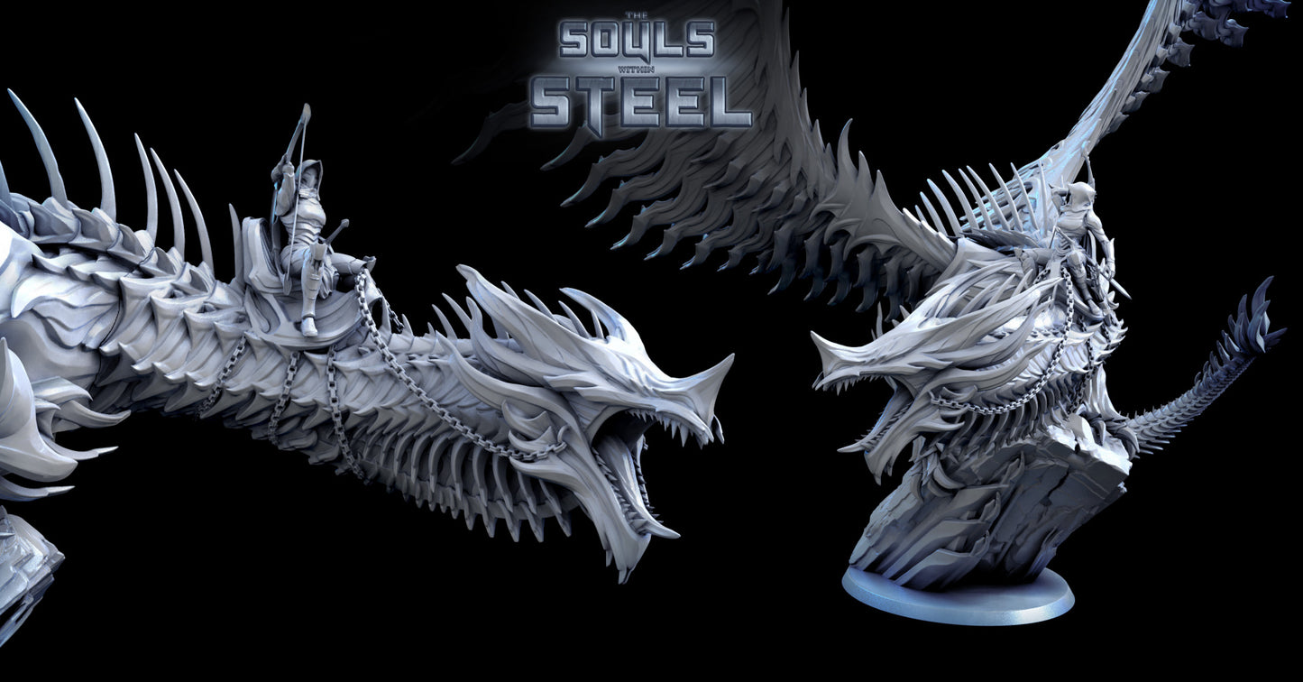 Inconel Dragon With Rider