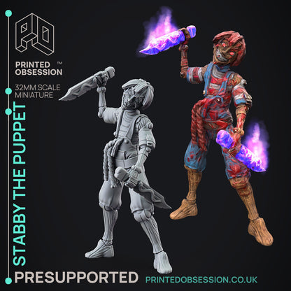 Lucky and Stabby the Puppets